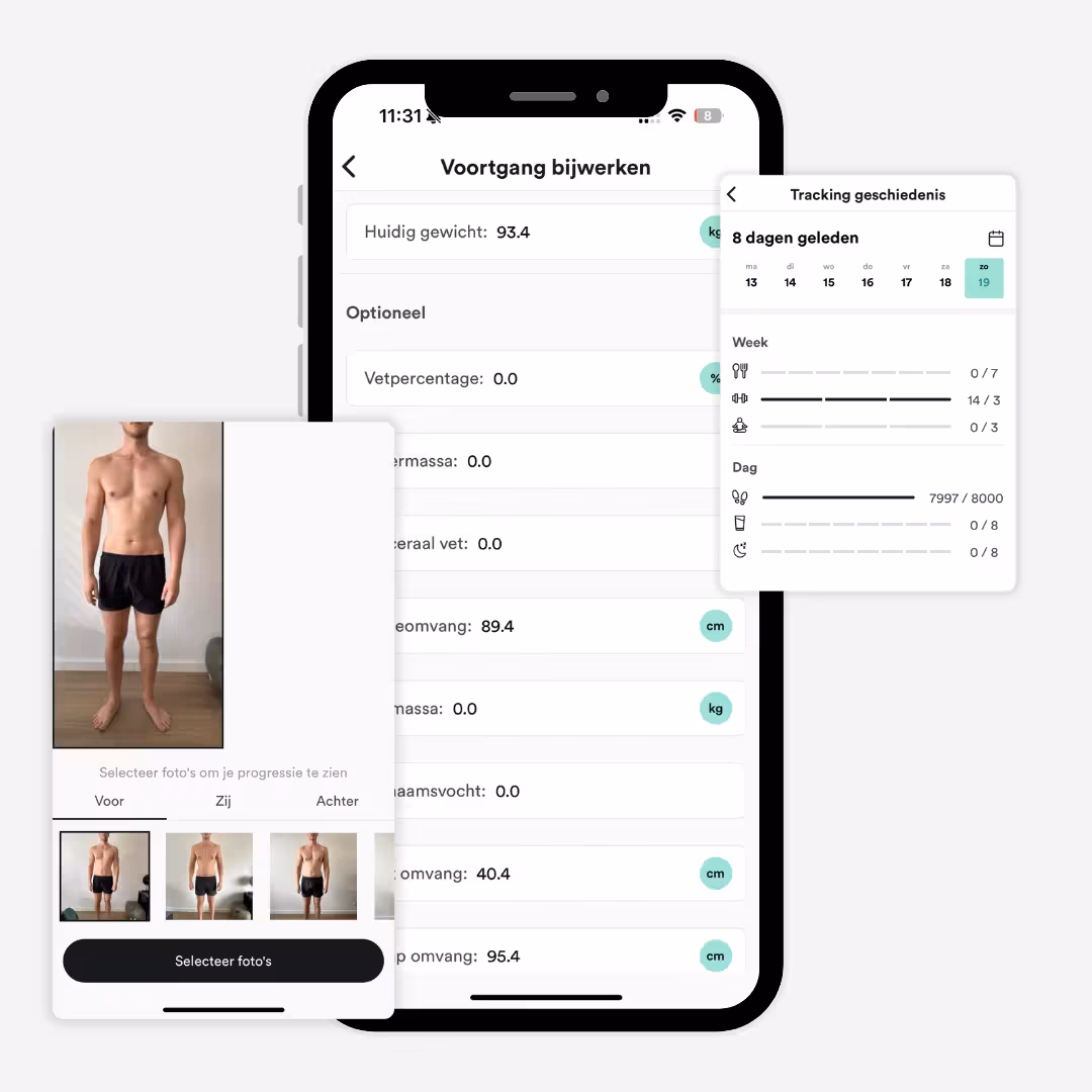 Progressie meten in de app
